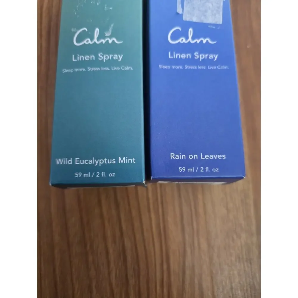CALM MIST AROMATHERAPY LINEN Spray Wild Eucalyptus Mint & Lavendar New